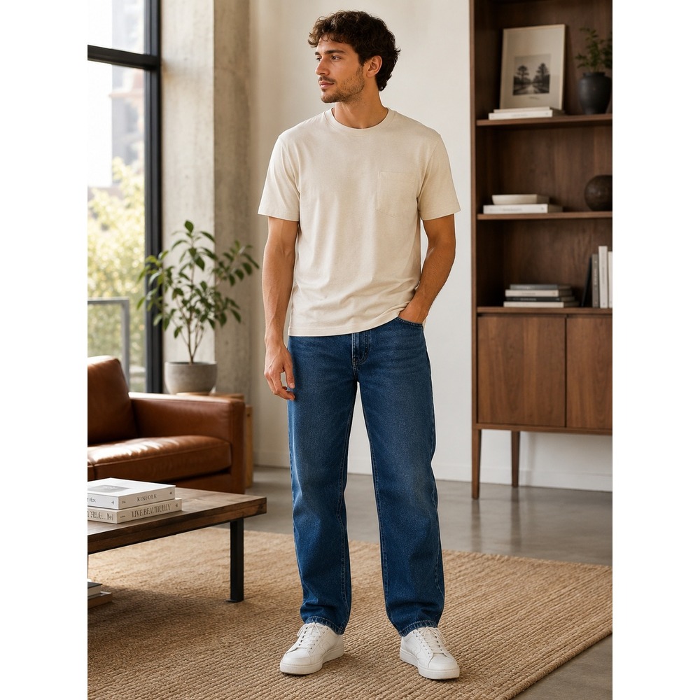 Red Head Relaxed Fit Jeans Blue Denim Mens 36x32 Cotton Straight Leg